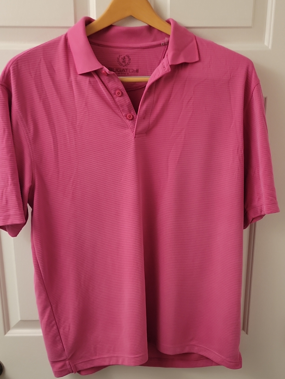 Bugatchi Men’s Polo in Bright Pink